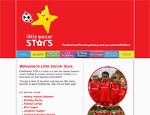 Tablet Screenshot of littlesoccerstars.com